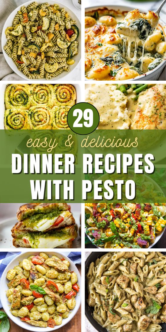 recipes with pesto sauce dinner