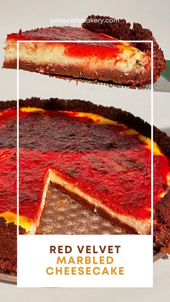 red velvet marbled cheesecake recipe
