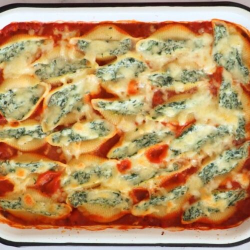 ricotta and spinach stuffed shells
