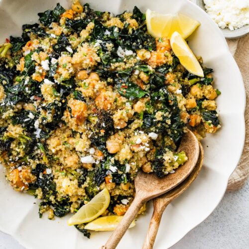 roasted broccoli quinoa salad hero