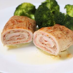 rolled and stuffed turkey breast in making