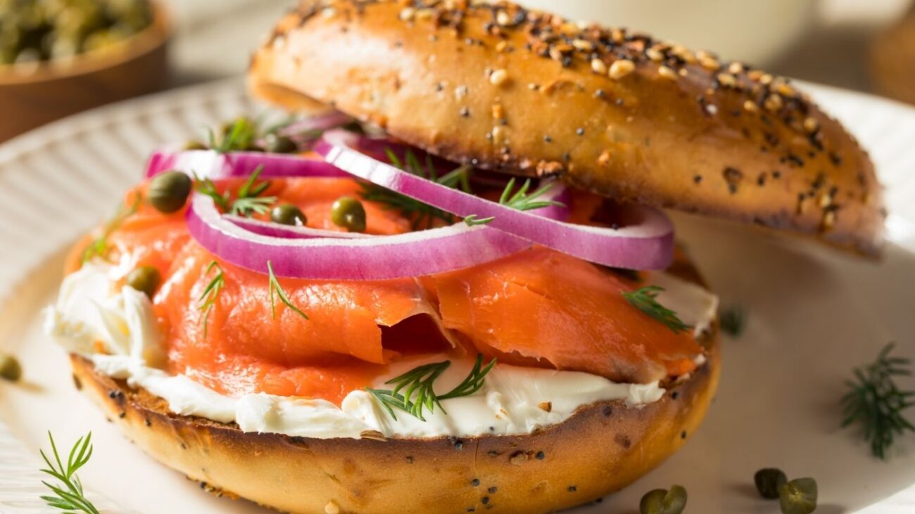 salmon bagel