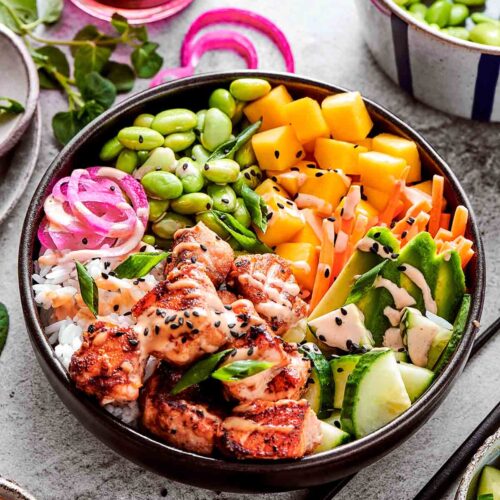 salmon bowl