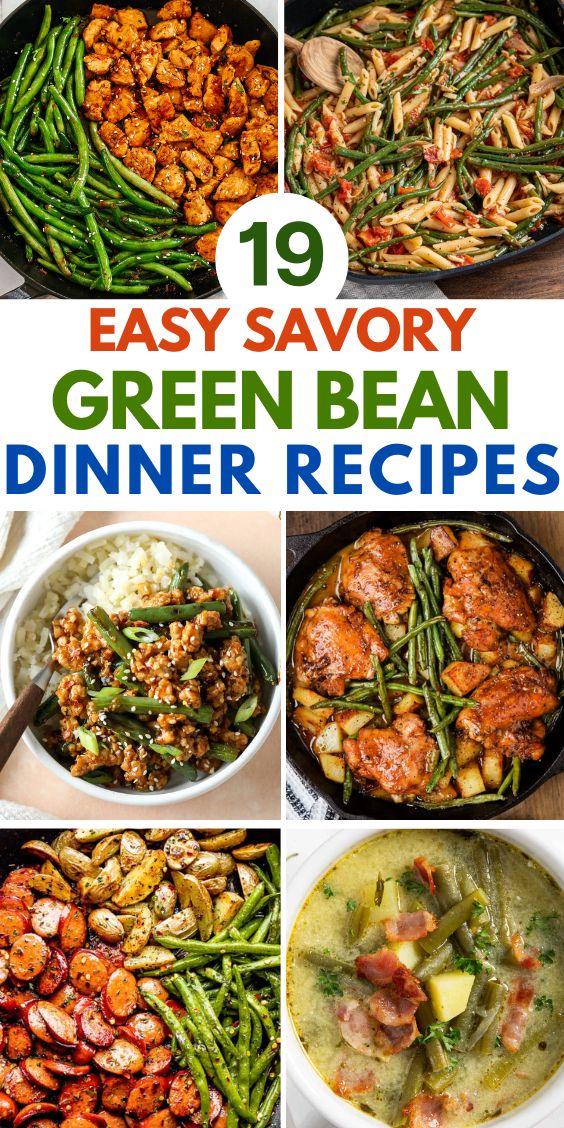 savory main dish recipes with green beans easy