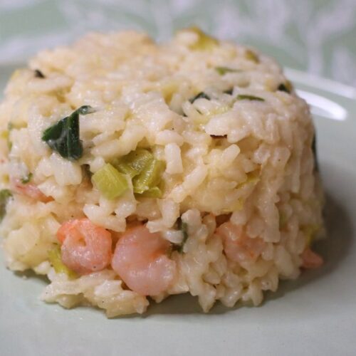 shrimp and leek risotto recipe