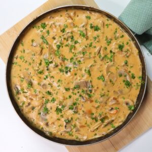 simple creamy mushroom sauce