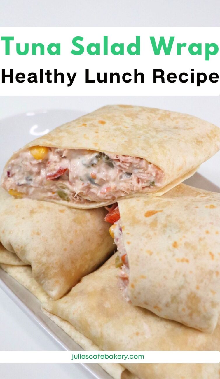 simple tuna salad wrap healthy lunch recipe