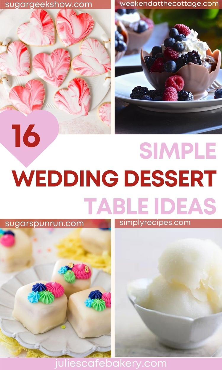 simple wedding dessert table ideas