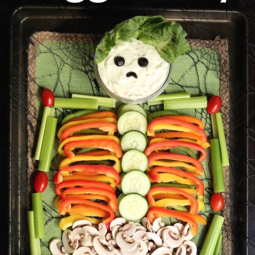 skeleton veggie tray pin