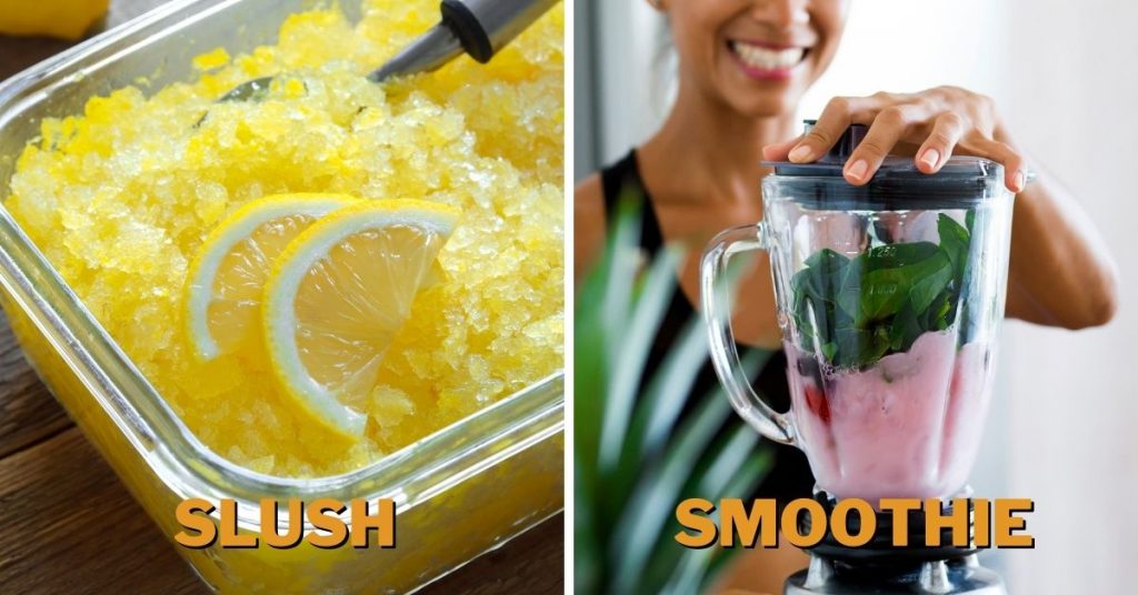 slush vs smoothie 