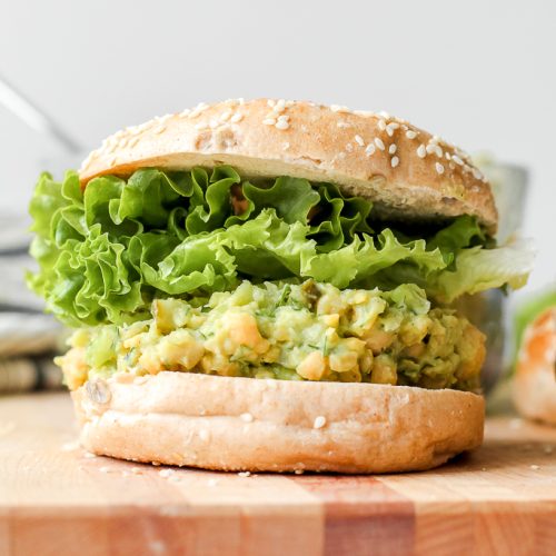 smashed chickpea avocado salad sandwiches 6