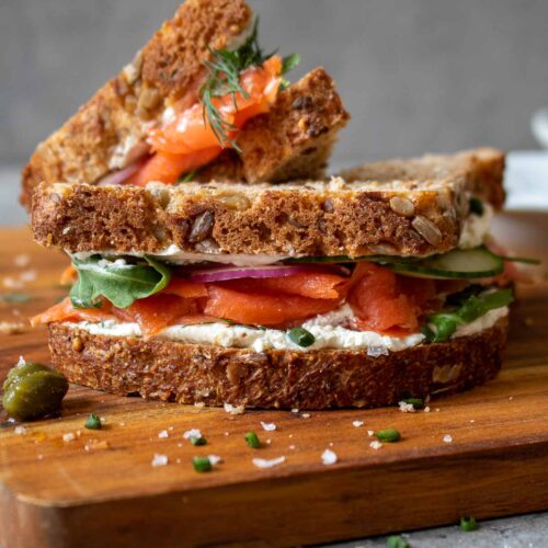 smoked salmon sandwich 1