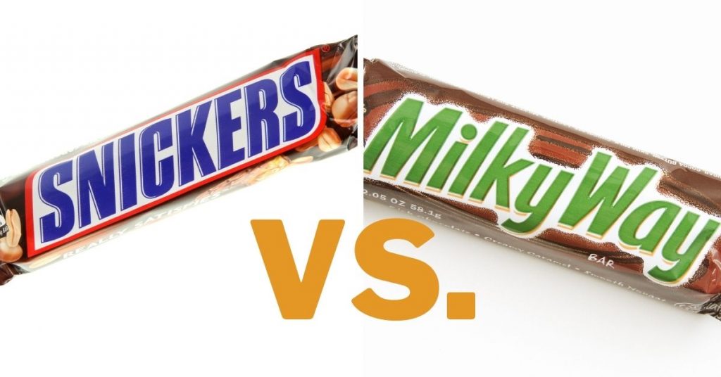 snickers vs milky way