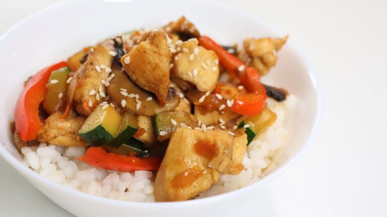 soy sauce chicken wok with rice