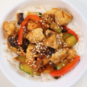 soy sauce chicken wok with rice recipe