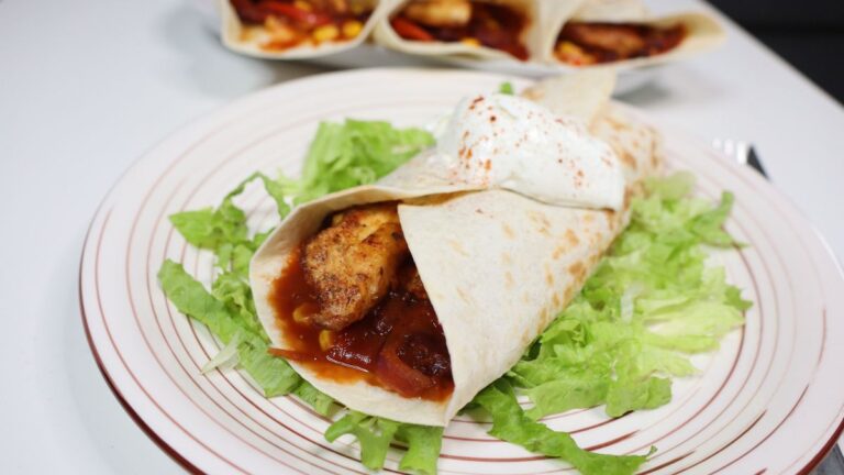 spicy chicken wrap dinner recipe idea