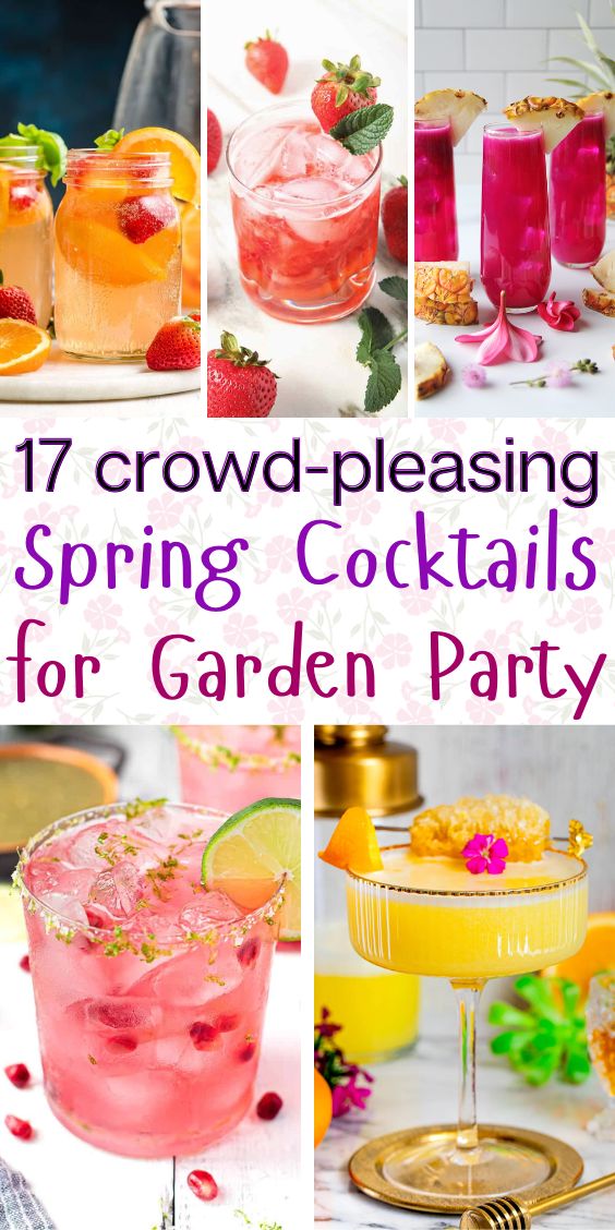 spring cocktails for garden party 1