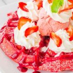 strawberry waffles using cake mix