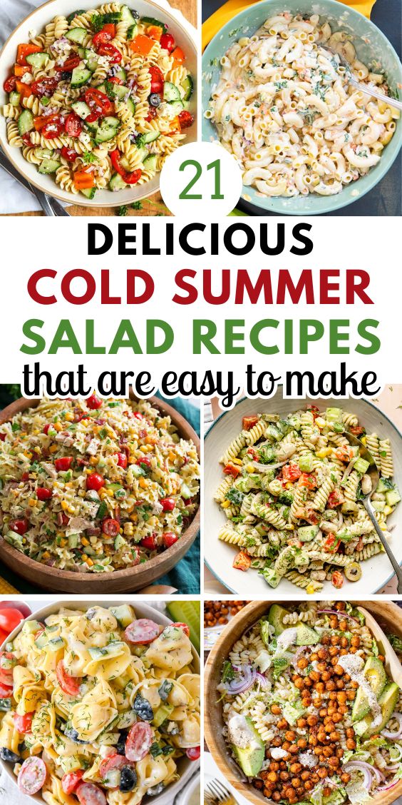 summer pasta salad recipes cold