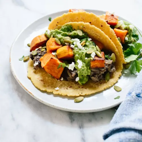 sweet potato black bean tacos