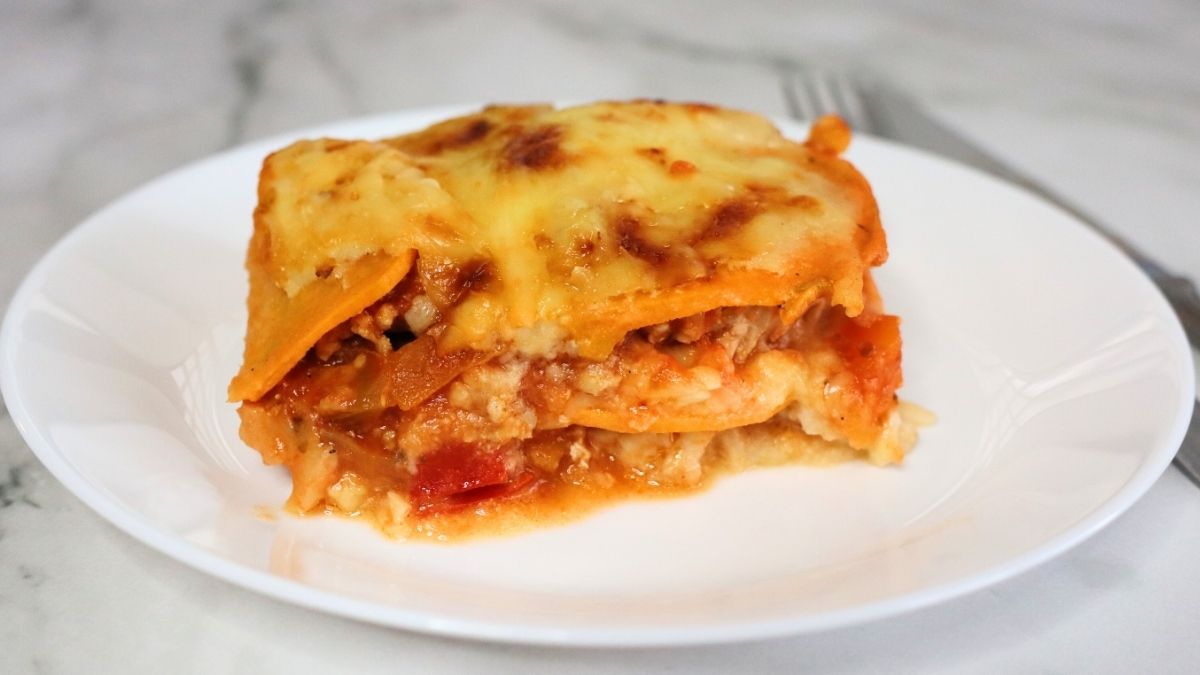 sweet potato lasagna with meat