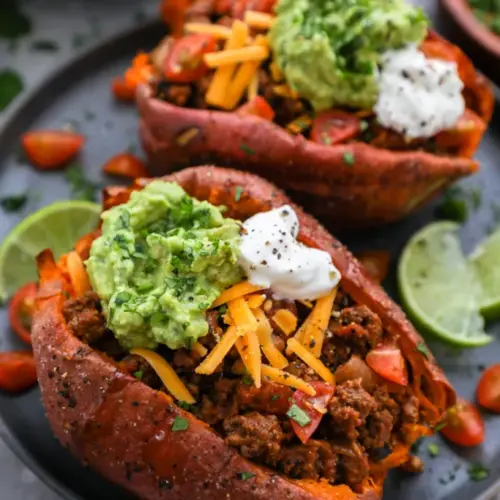 taco stuffed sweet potatoes