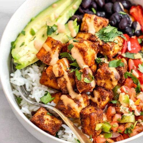 tofu burrito bowls 3