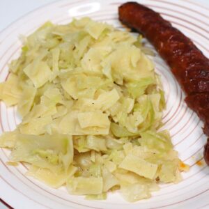 polish haluski cabbage and noodles