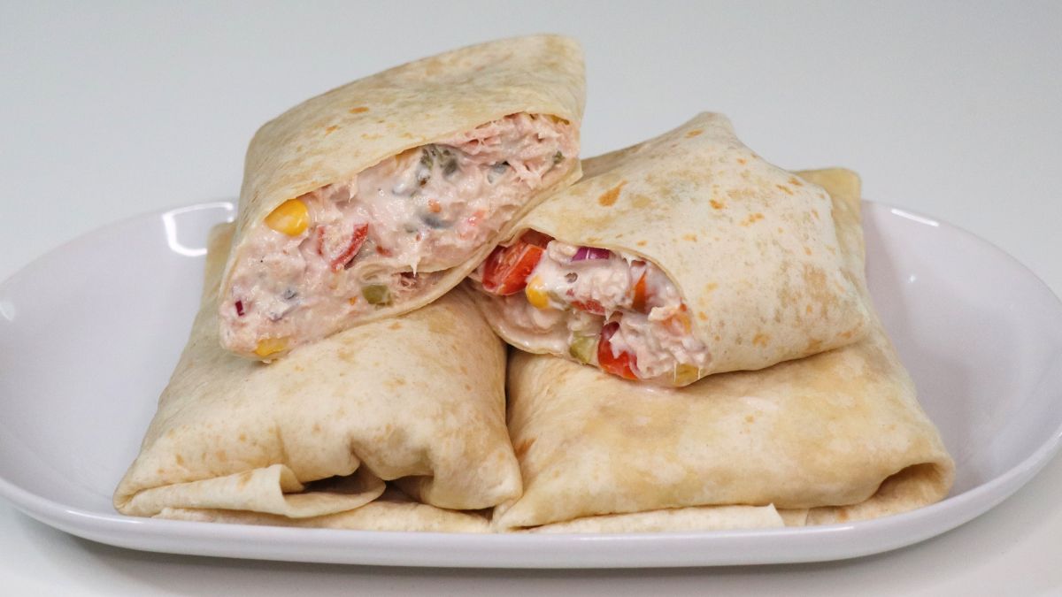 tuna salad wrap simple lunch recipe