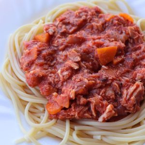 tuna tomato sauce for pasta recipe