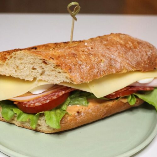 turkey and salami sandwich