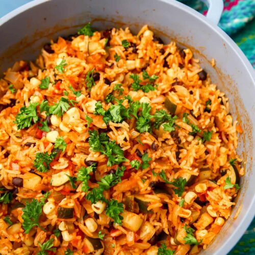 vegan Mexican rice 1