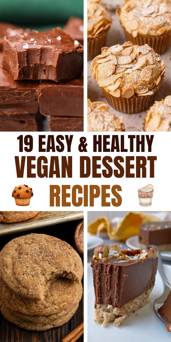 vegan dessert recipes healthy easy