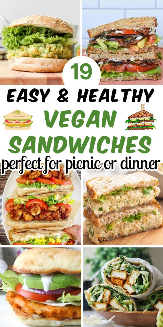 vegan sandwich recipes healthy easy