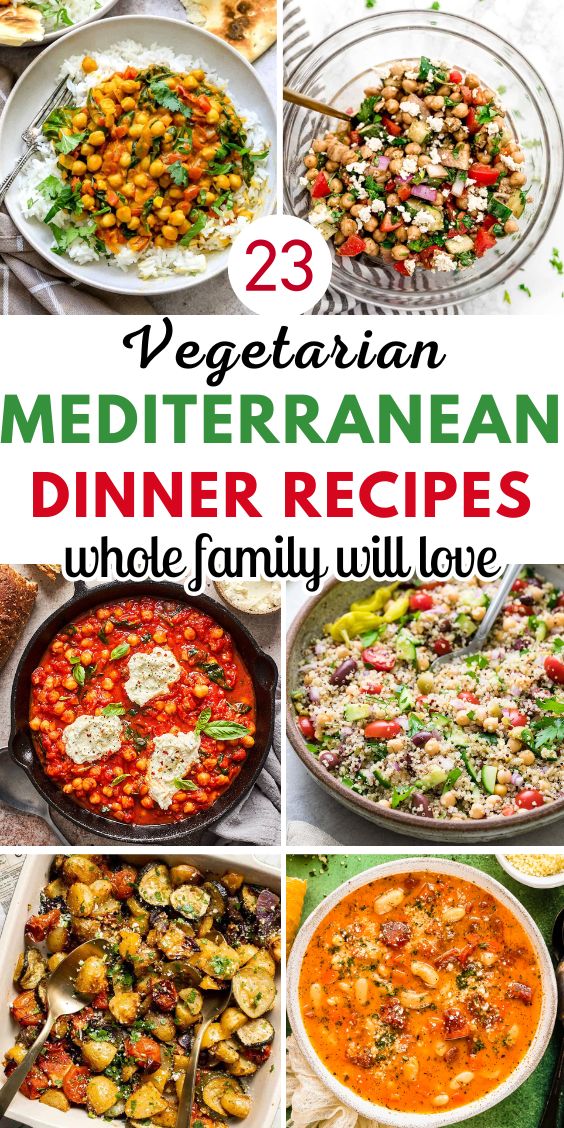 vegetarian Mediterranean dinner recipes