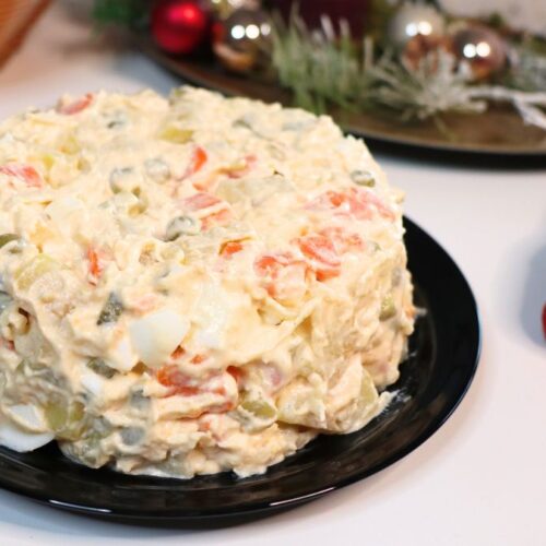 vegetarian olivier salad