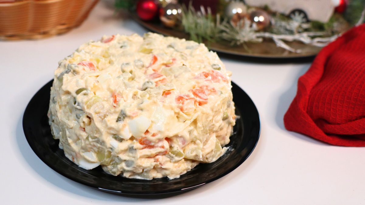 vegetarian olivier salad