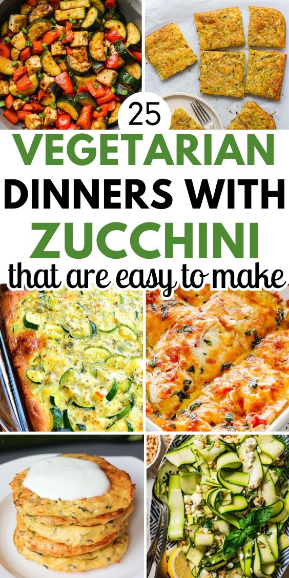vegetarian zucchini recipes for dinner