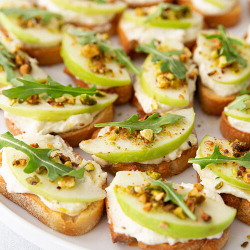 whipped ricotta crostini