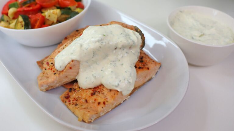 white dill sauce for salmon recipe