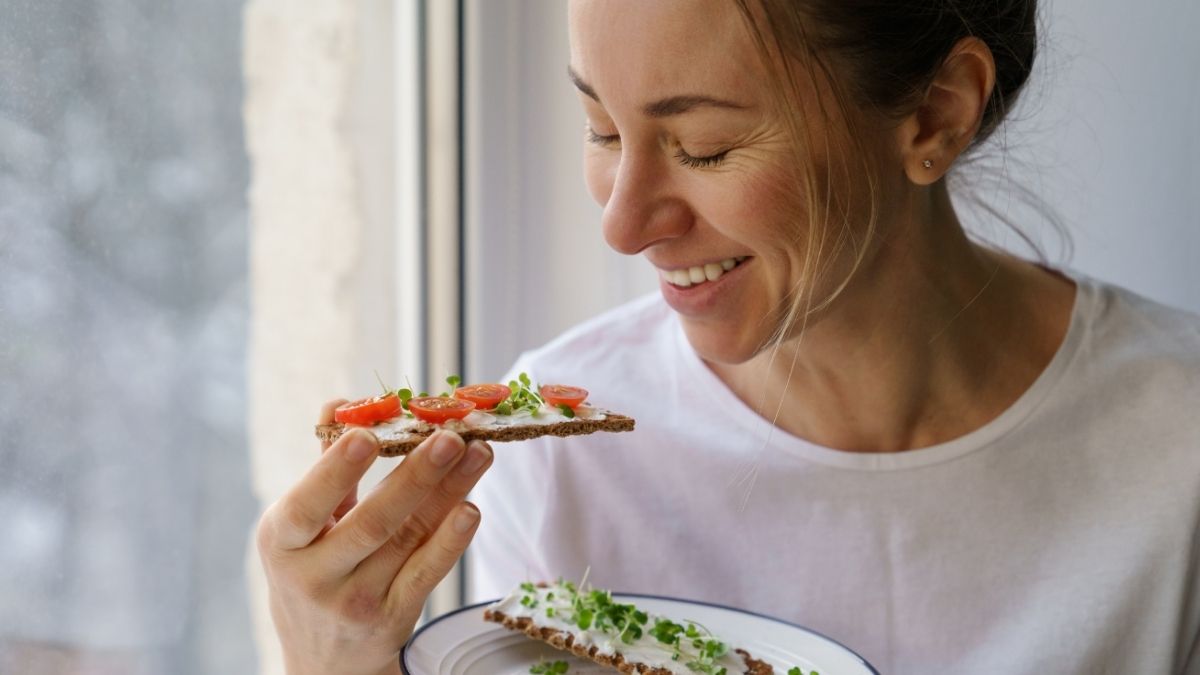 woman eating