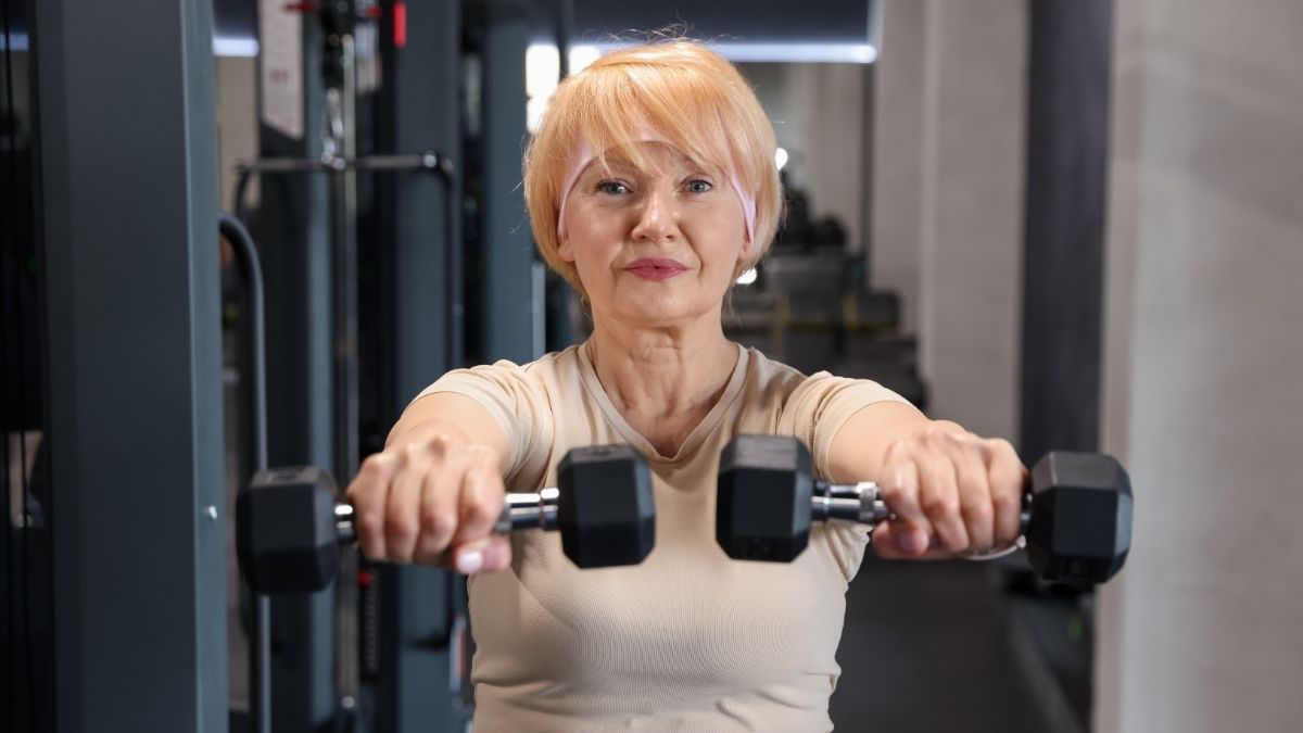 woman in gym